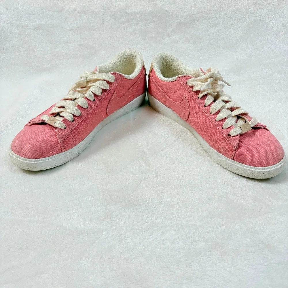 Nike Blazer Low‎ Women 8.5 Pink Good Natural Dye Canvas AV9371-600 Sneaker